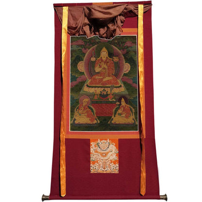 Tsongkhapa and His 2 Disciples - 17th Century - Gandhanra-ART