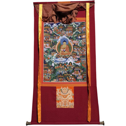 Shakyamuni Pure Land Thangka - Gandhanra-ART