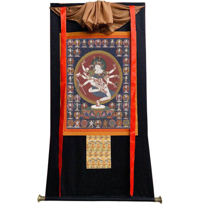 2-faced 8-armed Padmapani Padmajala - Gandhanra-ART
