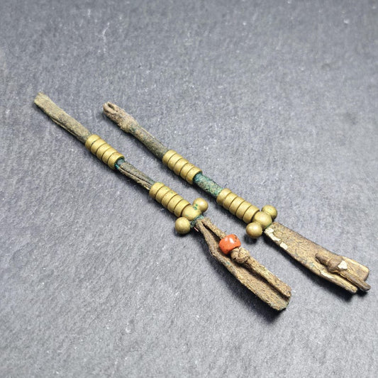 Authentic Old Bead Counters for Mala - Tibetan Rosary Accessories - Made of Lima Brass - 6mm beads