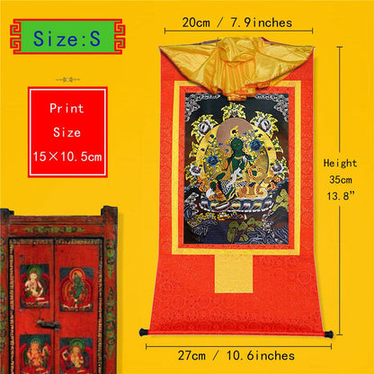 Green Tara - in Black Style - Gandhanra-ART