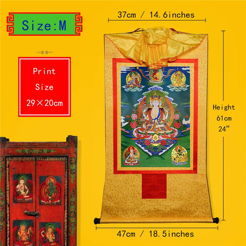 Usnisa Vijaya and 5 Healing Buddhas - Gandhanra-ART