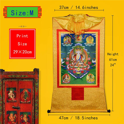 Usnisa Vijaya and 5 Healing Buddhas - Gandhanra-ART