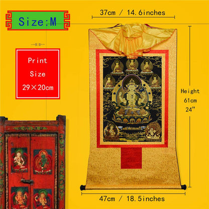Chenrezig in Black Type - Gandhanra-ART