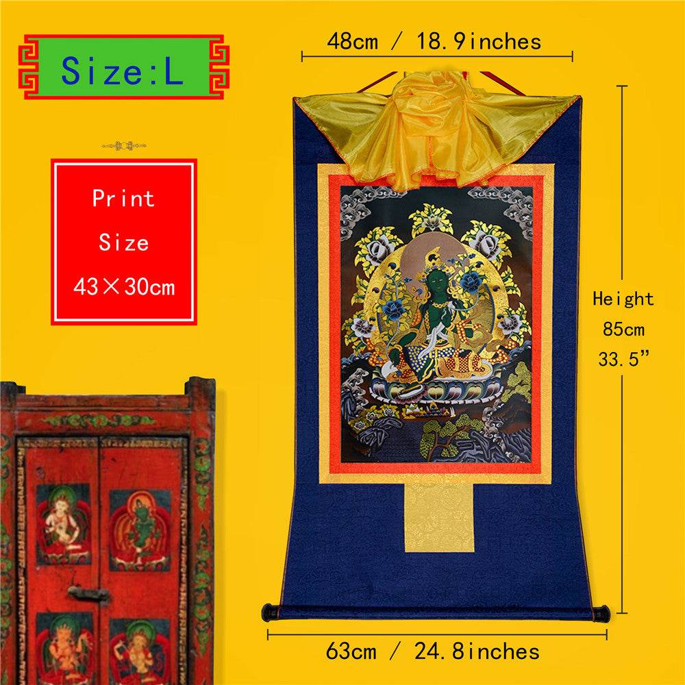 Green Tara - in Black Style - Gandhanra-ART