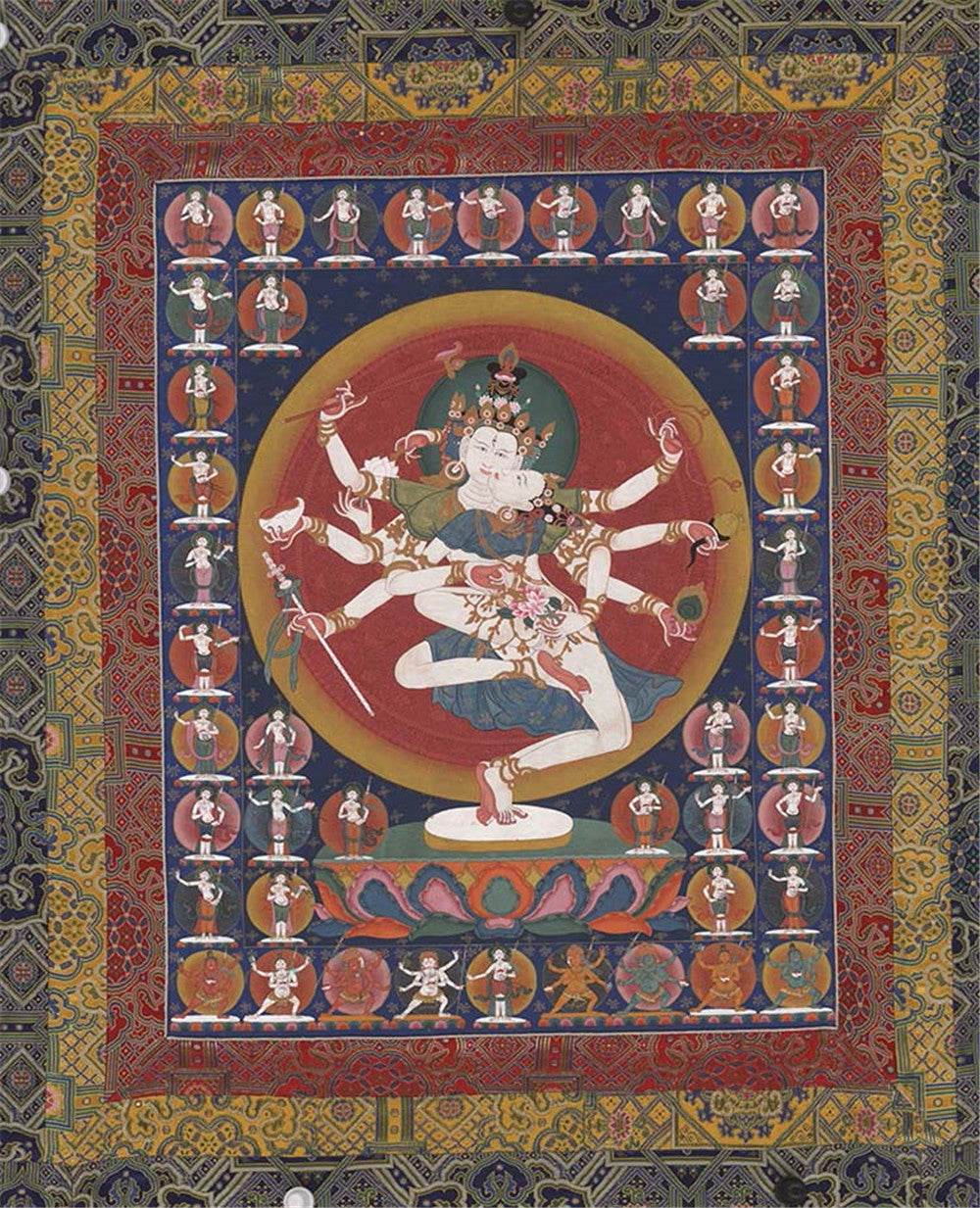 2-faced 8-armed Padmapani Padmajala - Gandhanra-ART