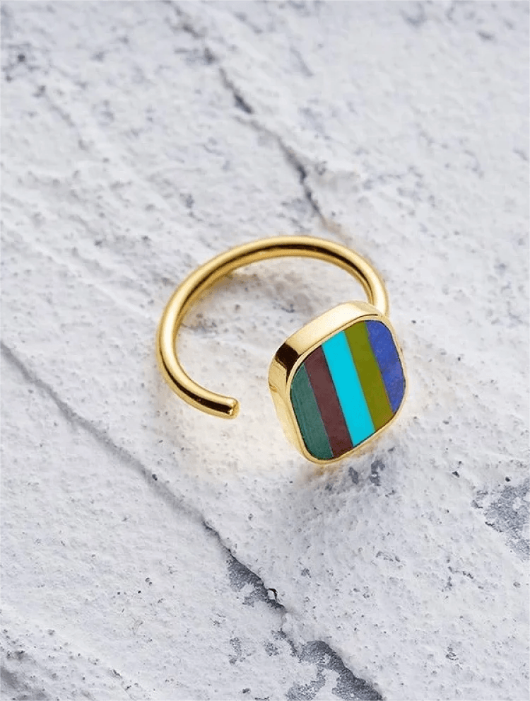 Tibetan Ring | Adjustable US Size 6 - Gandhanra-ART