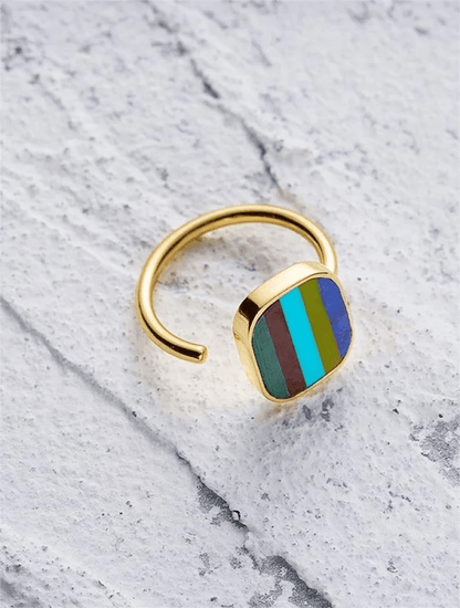 Tibetan Ring | Adjustable US Size 6 - Gandhanra-ART