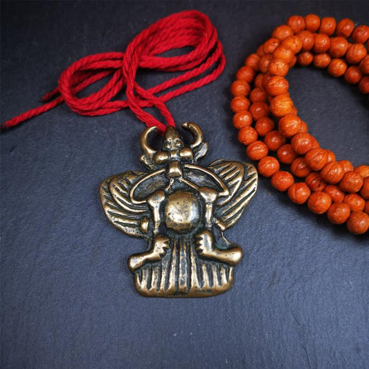 Garuda Amulet - 2.56" - 80Years Gandhanra-ART