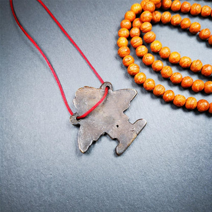 Garuda Amulet - 1.9" - 100 Years Old Gandhanra-ART