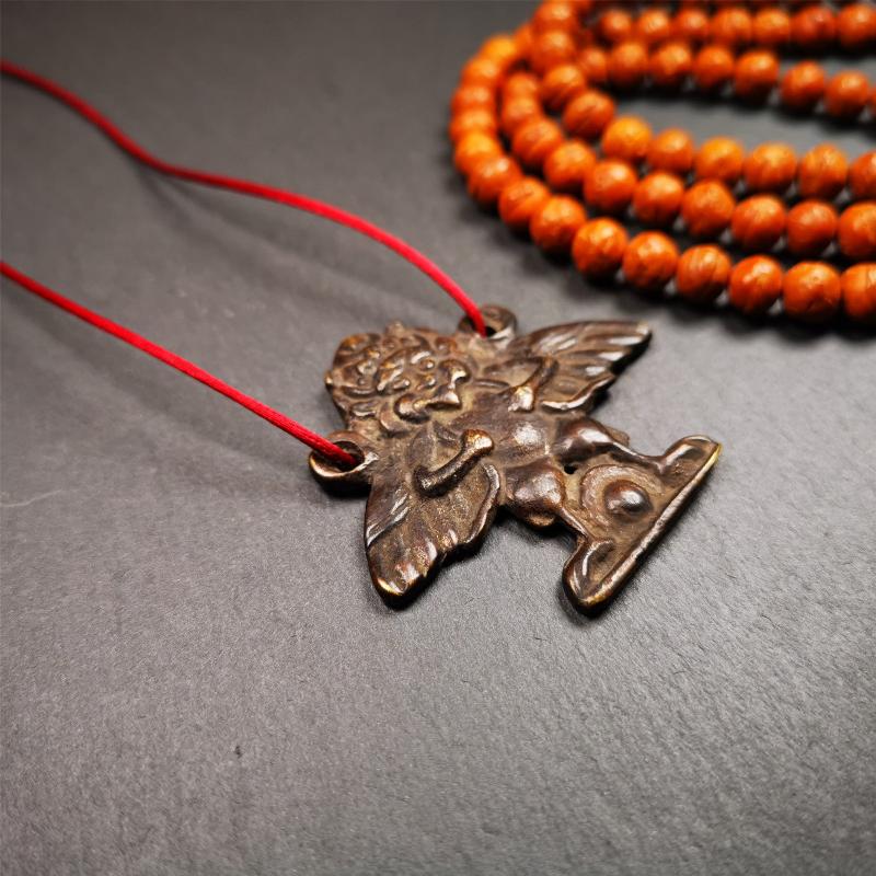 Garuda Amulet - 1.9" - 100 Years Old Gandhanra-ART