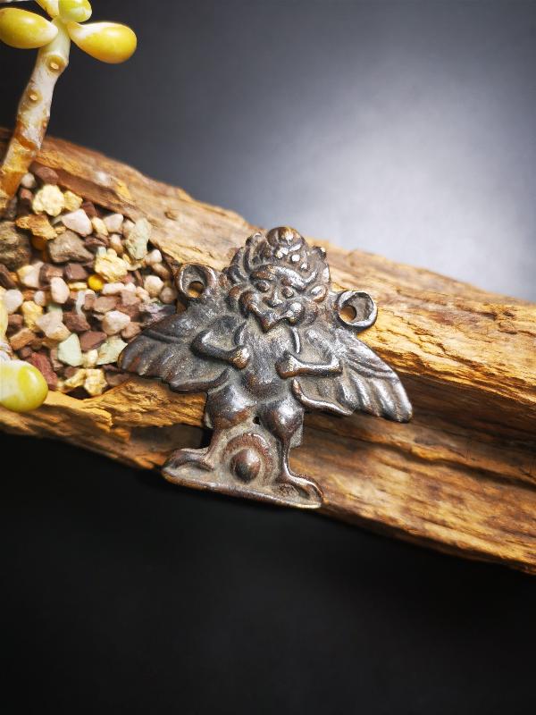 Garuda Amulet - 1.9" - 100 Years Old Gandhanra-ART
