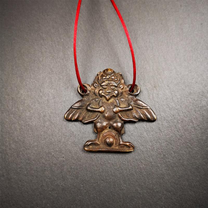 Garuda Amulet - 1.9" - 100 Years Old Gandhanra-ART