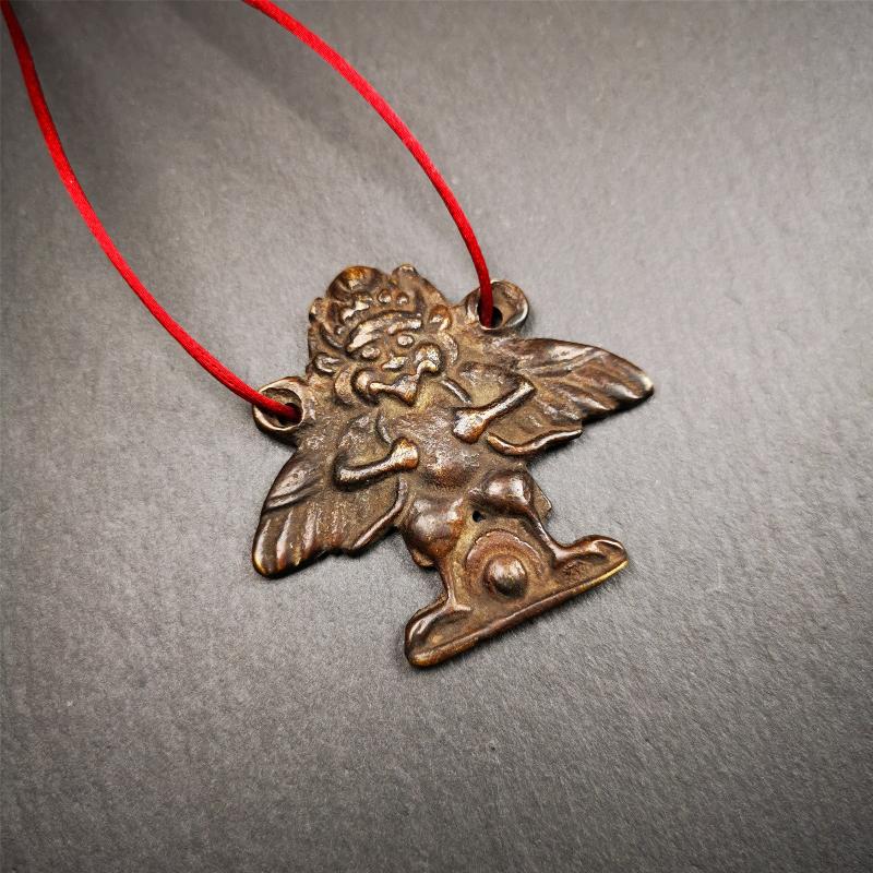 Garuda Amulet - 1.9" - 100 Years Old Gandhanra-ART