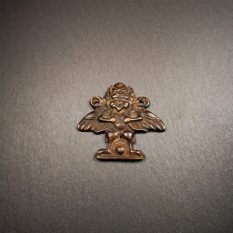 Garuda Amulet - 1.9" - 100 Years Old Gandhanra-ART