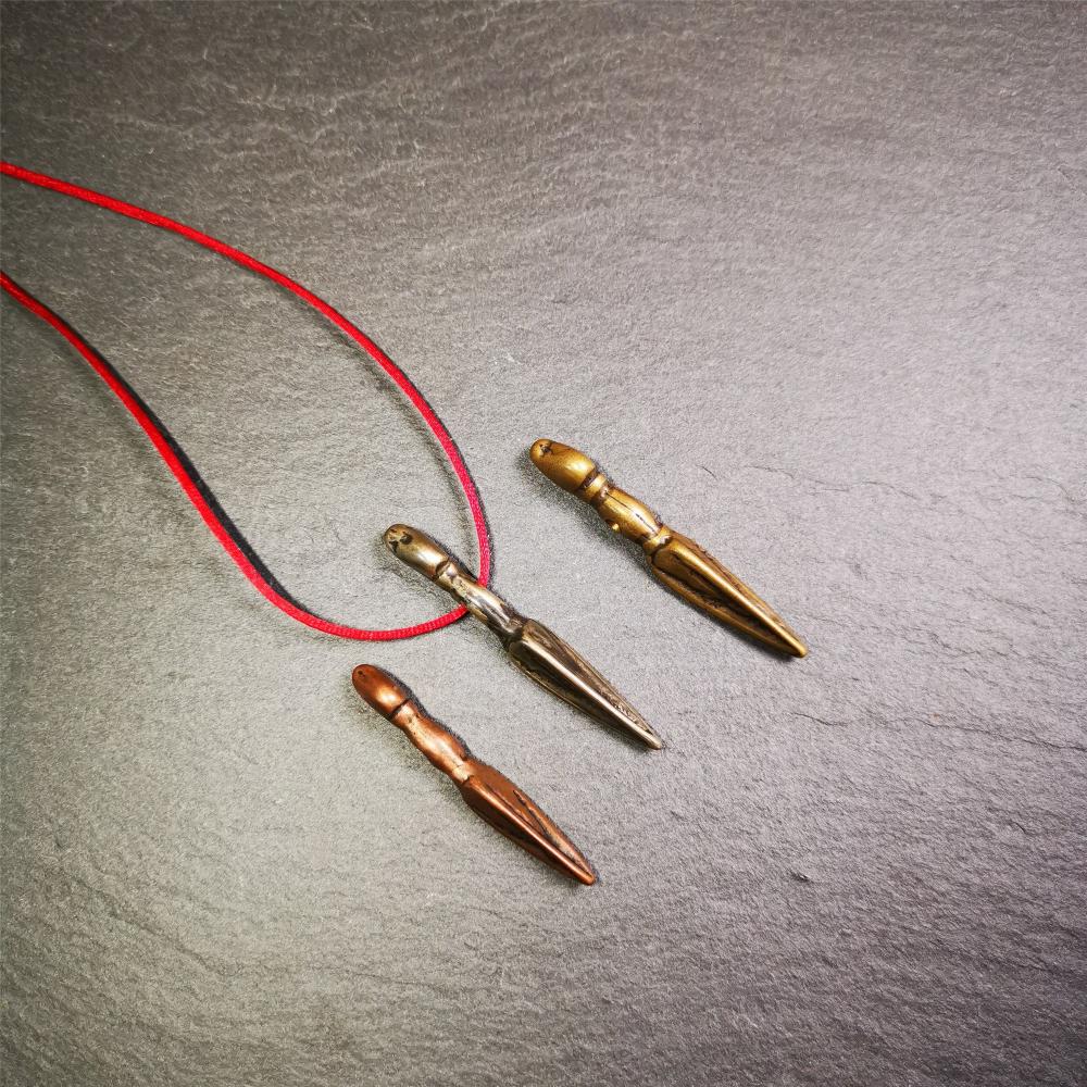 Phurba Pendant- 1.85" Gandhanra-ART