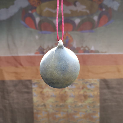 This Om badge amulet was collected from Yushu City Tibet,about 50 years old. It is round shape,made of lima brass, 1.58 inches,carved with mantra of chenrezig OM MANI PADME HUM. You can make it into a necklace, or a keychain, pendant
