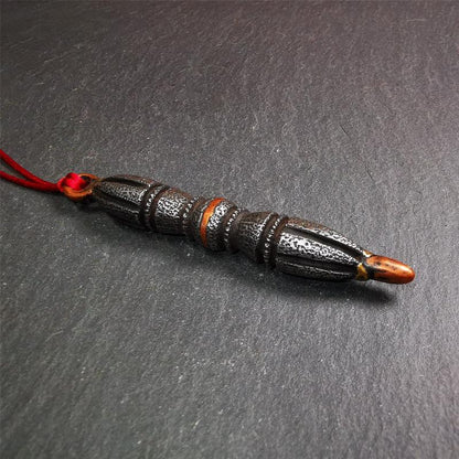 Nine-pronged Vajra Dorje Amulet,Tibetan Buddhism Ritual Implement 86mm
