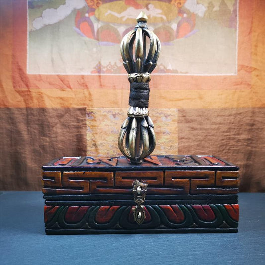 9 Pronged Vintage Vajra Dorje 7.0" Gandhanra-ART