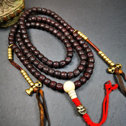 Old Lotus Seed Mala,0.32" Gandhanra-ART