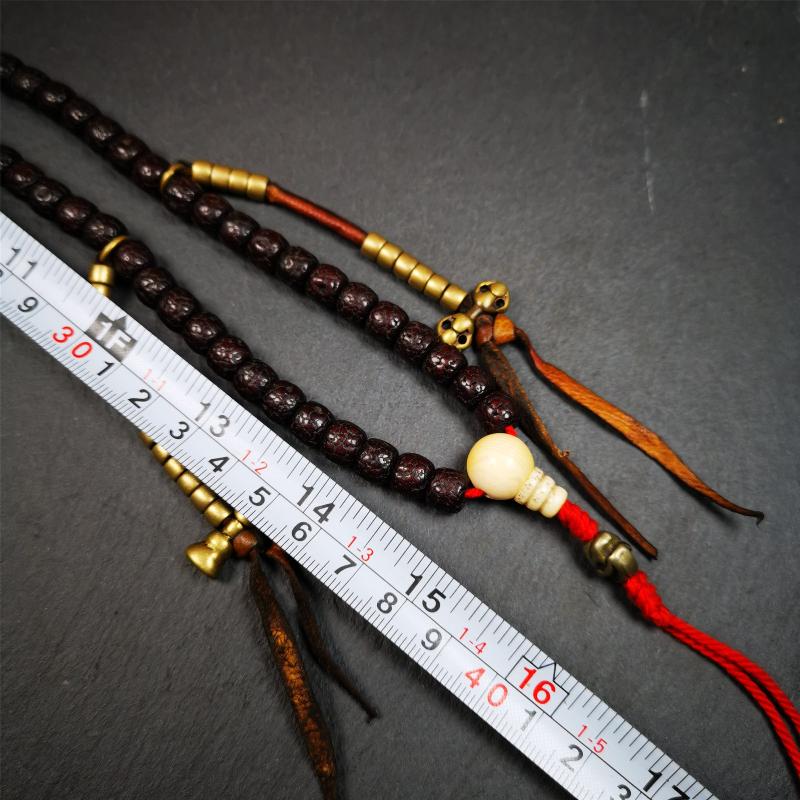 Old Lotus Seed Mala,0.32" Gandhanra-ART