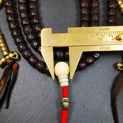 Old Lotus Seed Mala,0.32" Gandhanra-ART