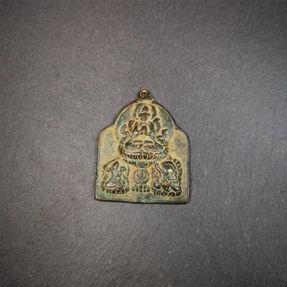 Gandhanra Tibetan Buddha Statue,Three Great Bodhisattvas,Chenrezig,Manjushri,Vajrapani,40 Years Old