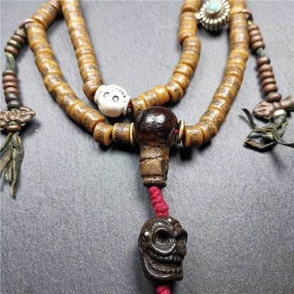 Old Kapala Skull Bone Mala - Gandhanra-ART