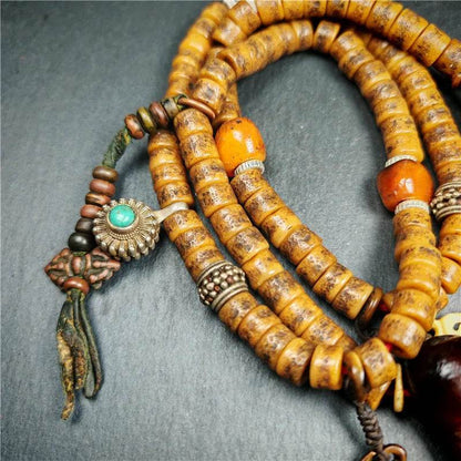 Old Kapala Skull Bone Mala - Gandhanra-ART