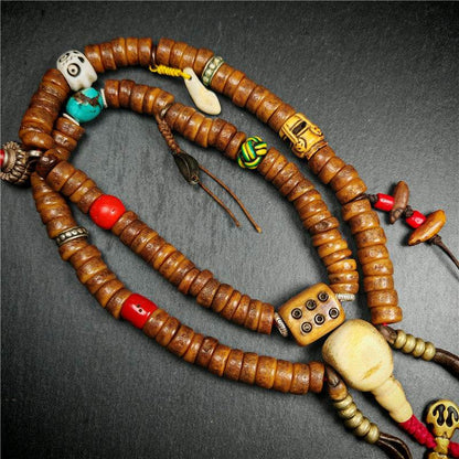 Old Kapala Skull Bone Mala - Gandhanra-ART