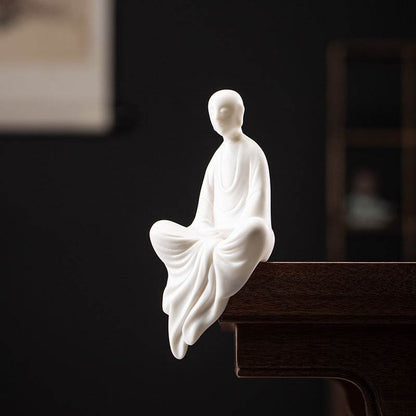 White Porcelain Buddha Statue - Gandhanra-ART