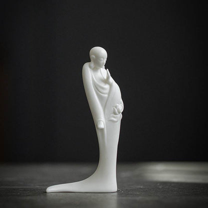 White Porcelain Buddha Statue - Gandhanra-ART