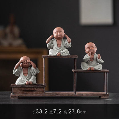 Purple Sand Meditation Buddha Statues - Gandhanra-ART
