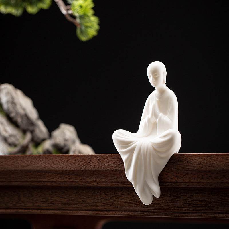 White Porcelain Buddha Statue - Gandhanra-ART