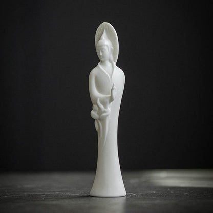 White Porcelain Buddha Statue - Gandhanra-ART