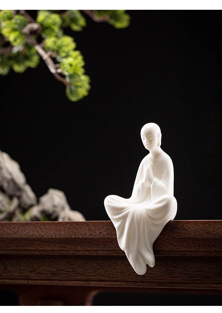 White Porcelain Buddha Statue - Gandhanra-ART