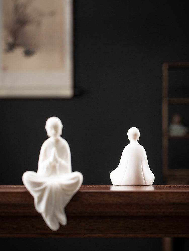 White Porcelain Buddha Statue - Gandhanra-ART