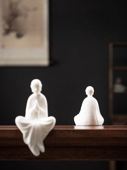 White Porcelain Buddha Statue - Gandhanra-ART