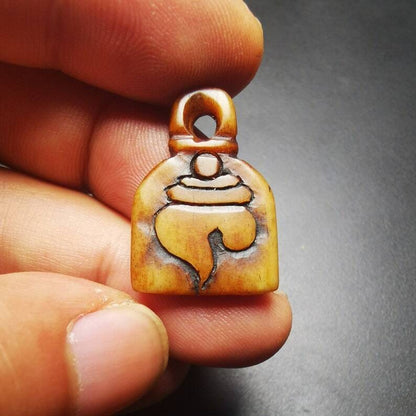 Amulet,Conch Pendant, Bead Counter Clip Pendant 1.0"×.0.7" Gandhanra-ART