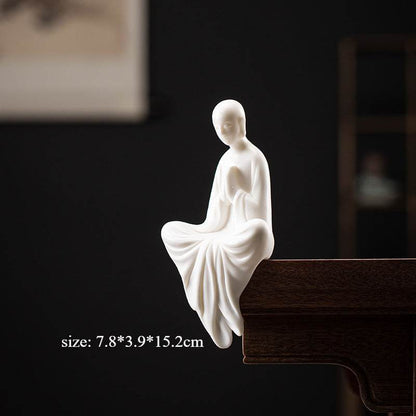 White Porcelain Buddha Statue - Gandhanra-ART