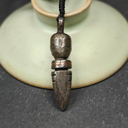 Skull Citipati Phurba Amulet,Kila,Kilaka Pendant - Gandhanra-ART