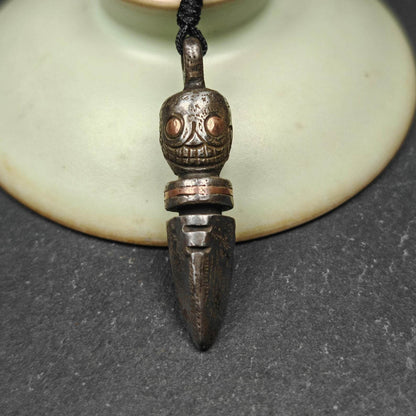 Skull Citipati Phurba Amulet,Kila,Kilaka Pendant - Gandhanra-ART