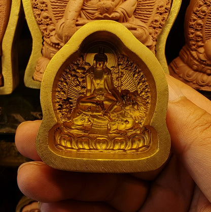 Simhanada Avakokitesvara Tsa Tsa Mold, Seng Ge Dra | 4.5cm Gandhanra-ART