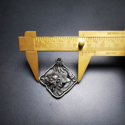 Amulet,Snow Lion-the Four Dignities - Gandhanra-ART
