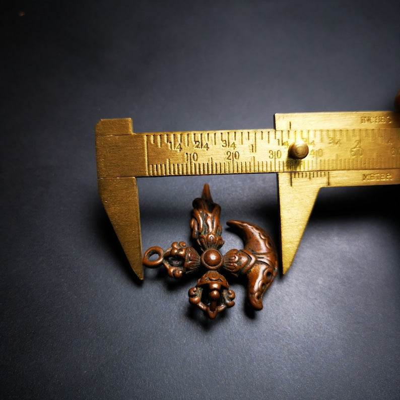 Amulet,Cross Kartika(knife of the dakinis) and Kila(Dorje Phurba) - Gandhanra-ART