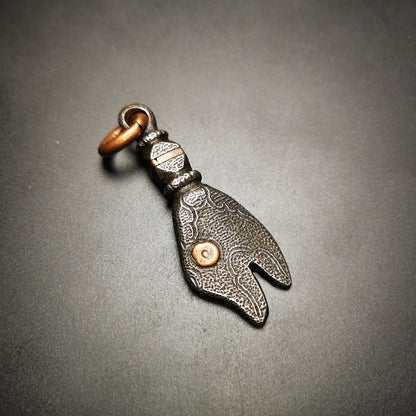Gandhanra Handmade Tibetan Buddhism Amulet, Golden Fish of Ashtamangala(Eight Auspicious), Symbolize Happiness.
