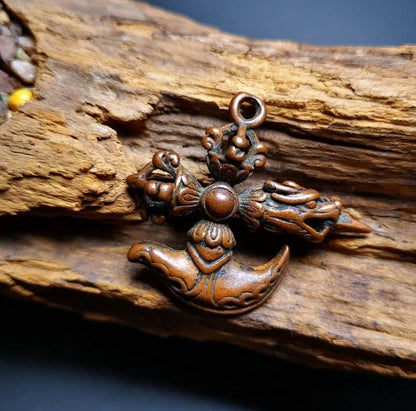 Amulet,Cross Kartika(knife of the dakinis) and Kila(Dorje Phurba) - Gandhanra-ART