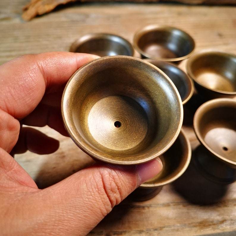 Offering Butter Lamps,1 Set of 7 Lamps - Gandhanra-ART