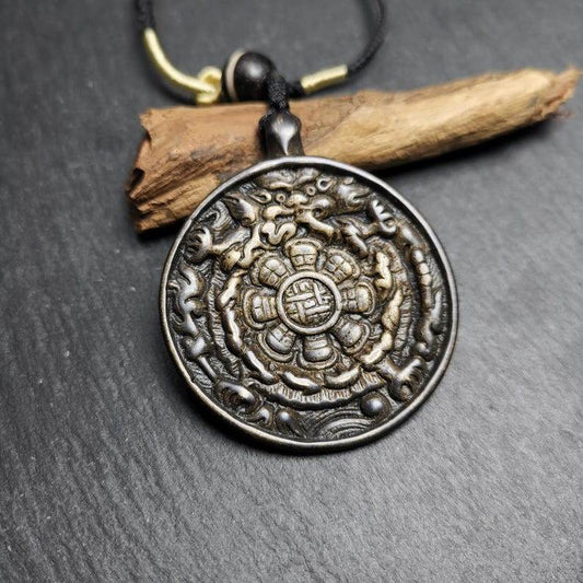 Calendar Amulet Sipaho Badge - Melong Mirror,43mm - Gandhanra-ART
