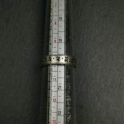 Silver Ring | Mantra of Drashi Lhamo - Gandhanra-ART